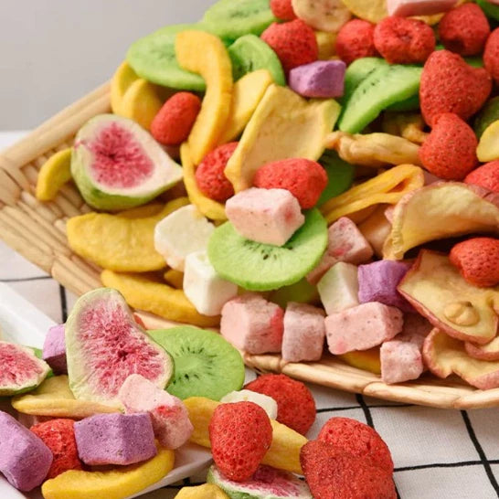 Trái Cây Sấy Giòn Thăng Hoa Mix 10 LOẠI (Túi Hút Chân Không) | Công Nghệ Lấy Thăng Hoa