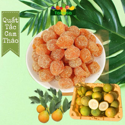 Quất Tắc Cam Thảo Sấy Nguyên Trái Ngọt Tắc Sấy Nguyên Quả