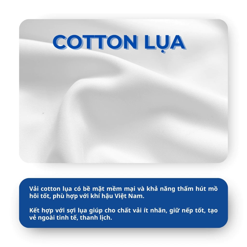 Áo sơ mi trắng nam AKUBA tay dài đi học, đi làm, vải lụa không nhăn, thấm hút mồ hôi tốt